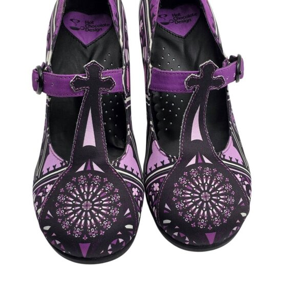 Women's - Hot Chocolate Design Chocolaticas Mid Heels Gothic Pumps, Size 35 (US - Picture 2 of 11
